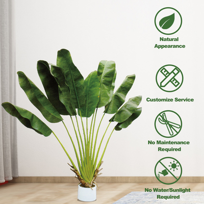 Factory Price New Designs Customized Artificial Potted Traveller Palm Faux Trees BIRD OF PARADISE  Artificial Bonsai