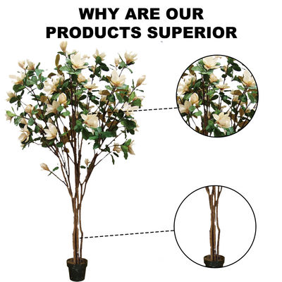 1.5m Artificial Potted Floor Plants Magnolia Tree For Dining Room