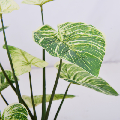 SGS Artificial Potted Floor Plants High Simulation Plastic Philodendron Birkin