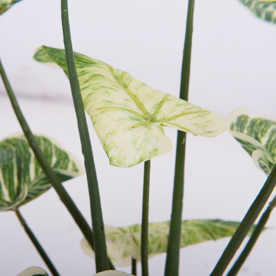 Green Artificial Potted Floor Plants For Garden Philodendron Birkin