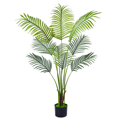 Artificial Palm Tree  wholesale​ Realistic Fiber Trunks Faux Tropical Areca Floor Plant for Indoor Home and Office Decor
