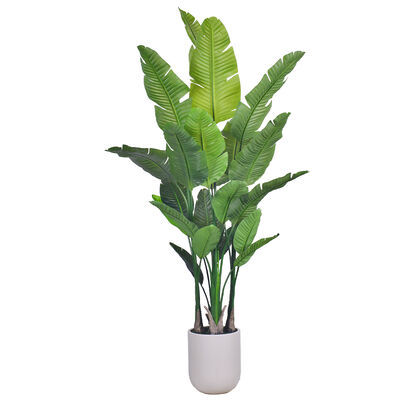 Bulk Buy Artificial Plants Realistic Traveler Palm Tree Indoor Plants Artificial Banana Palm for Home Living Room Decor