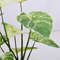 Philodendron di plastica Birkin delle piante conservate in vaso artificiali del pavimento della camera da letto