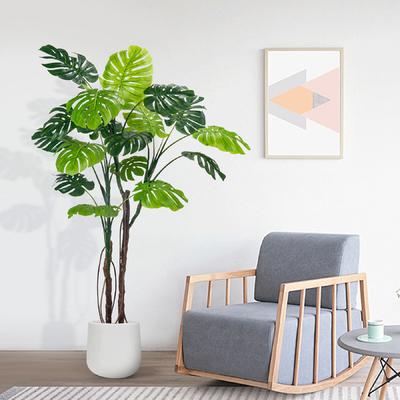 130/160/200/240cm Dimensioni REALISTA PE Fogliame pianta artificiale di monstera per decorazioni tropicali interne