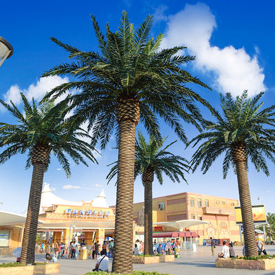 Haihong Palme artificiali resistenti ai raggi UV Fake grande Tropical Date Palm Tree Coconut Palm per decorazioni esterne aeroportuali