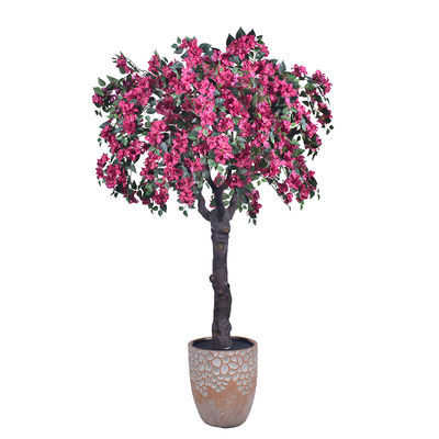 Piante artificiali Quasi naturali Bougainvillea artificiale rosa Fiori Decorazione natalizia Albero