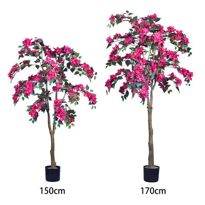 Al dettaglio Decorazioni per la casa PVC Fiore artificiale di bougainvilleaAlberi Fiore di tessuto per la decorazione della casa