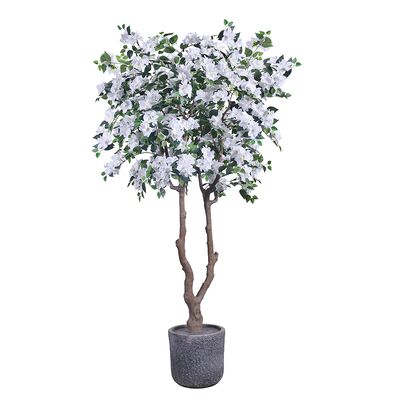 Pianta di Bougainvillea Artificiale all'Ingrosso 220cm - Modello B Bianco - Direttamente dalla Fabbrica Haihong | Decorazione Realistica per Esterni | Fornitura all'ingrosso per il Paesaggismo