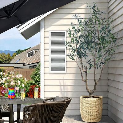 Grande albero d'olivo artificiale con tronco di legno reale - dimensioni 7FT e 8FT per la hall dell'hotel e l'arredamento dell'ingresso della villa di lusso