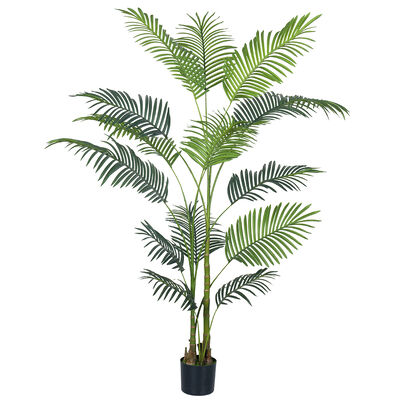 180 cm Nuova palma hawaiana artificiale palma tropicale in vaso piante verdi finte per la decorazione interna